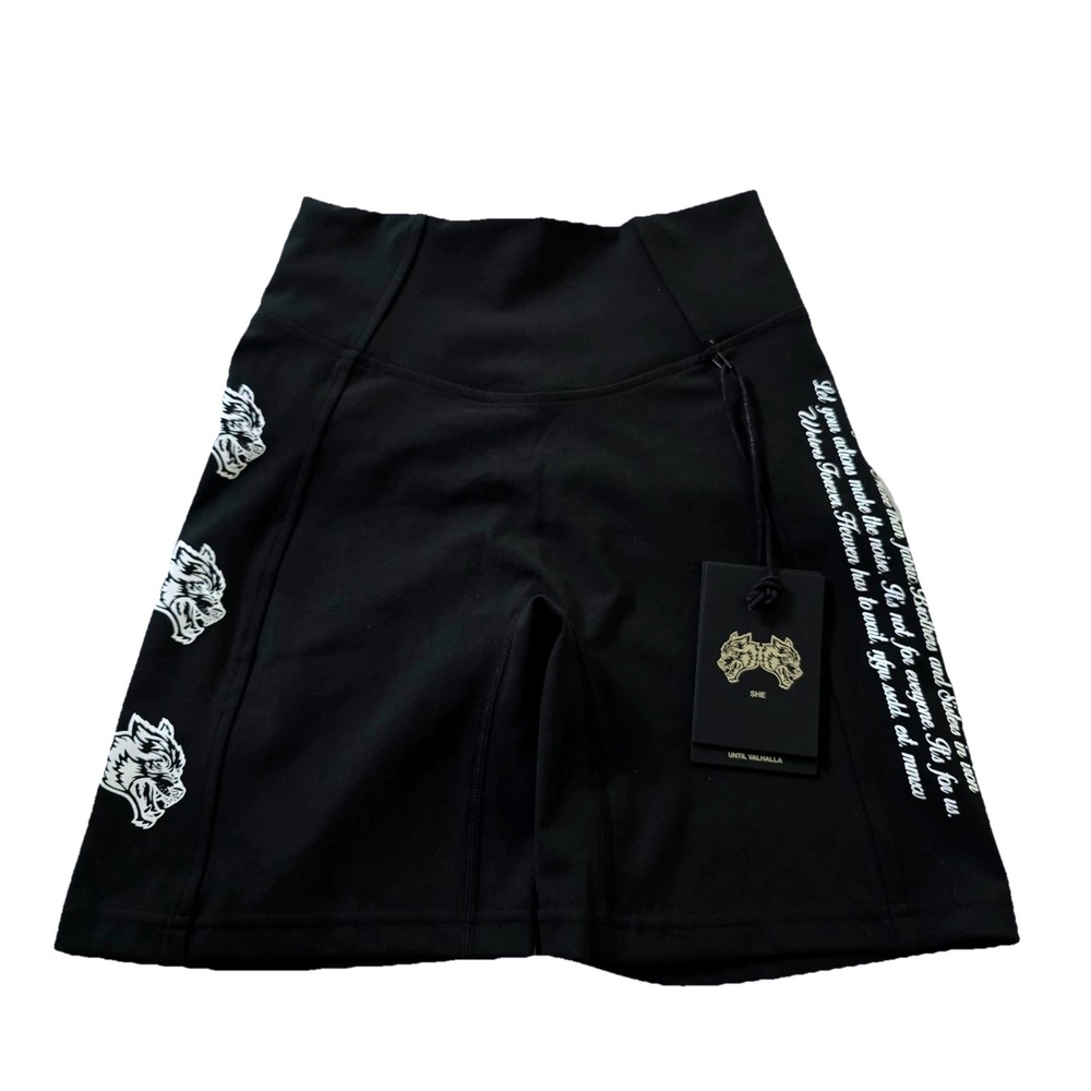 Darc Sport In The Clouds Georgia Energy Shorts Womens Small Black High Waisted